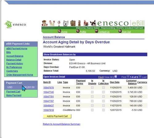 eBill Interface