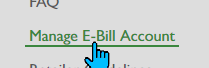 eBill Link in Footer